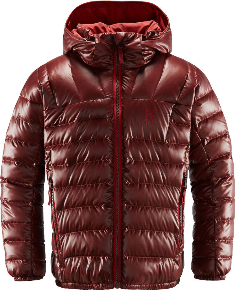 Haglöfs Bivvy Reversible Hood Junior dunjakke, barn Maroon Red/Brick Red: 604784-4DQ 164 2020