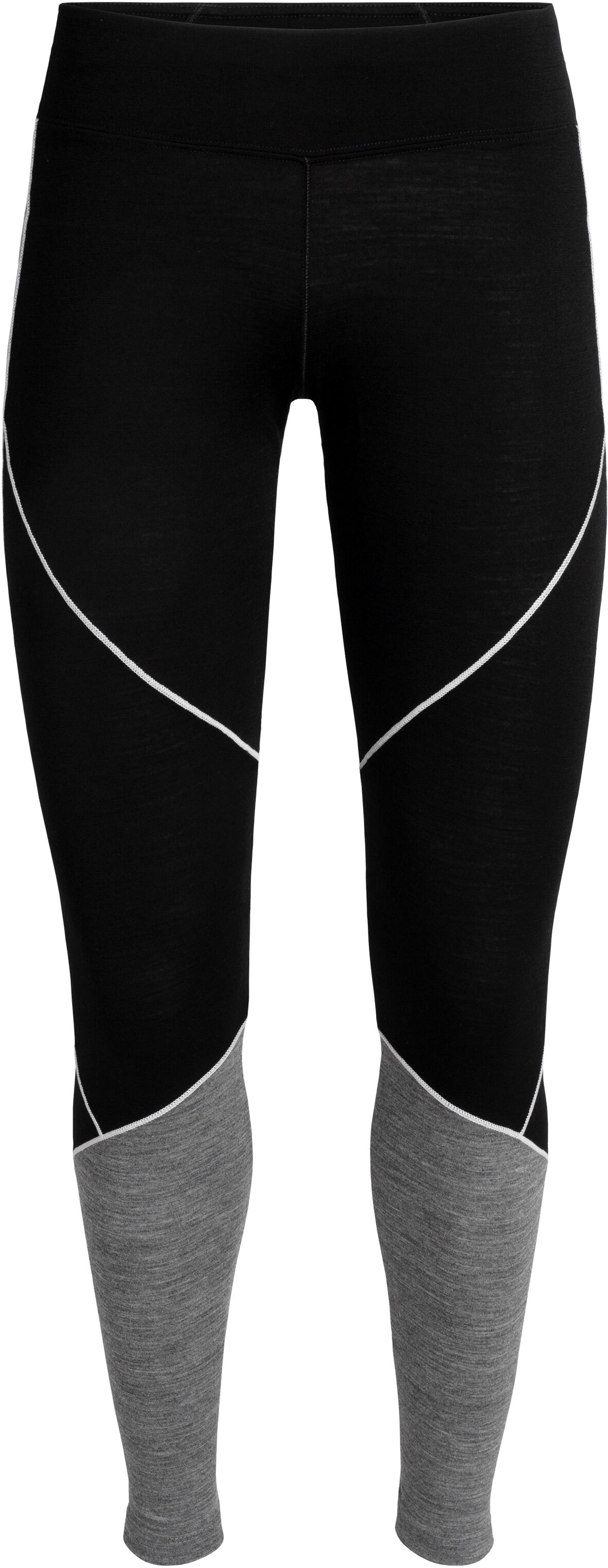 Icebreaker 200 Oasis Deluxe Leggings, undertøy dame Black/Gristone HTHR 104386A04 M 2019