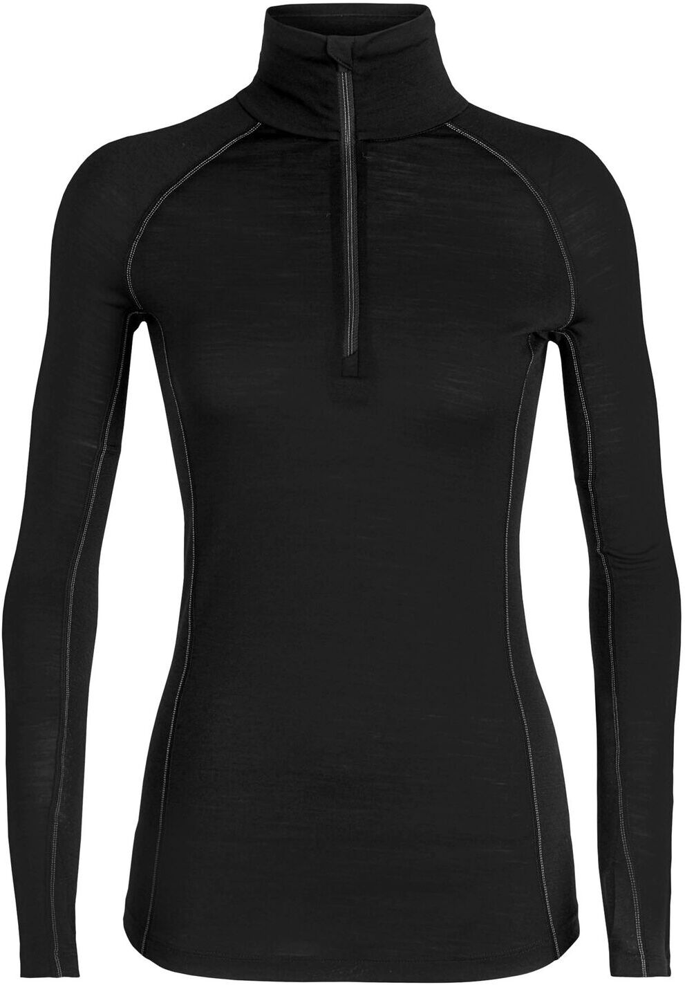 Icebreaker 150 Zone LS Half Zip, ulltrøye dame Black 104332-001 S 2020