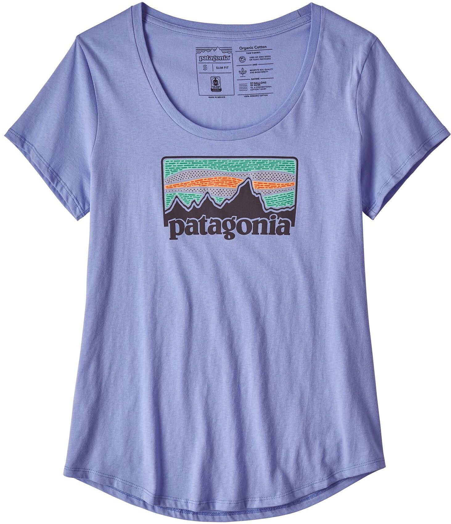 Patagonia Solar Rays '73 Organic Scoop, t-skjorte dame Light Violet Blue 38453-LVBL XS 2019