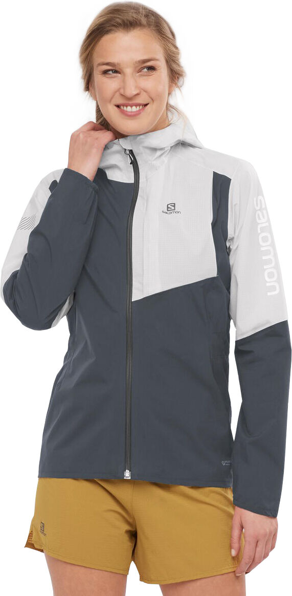 Salomon Bonatti Trail WP Jacket treningsjakke dame Ebony/White LC1600500 S 2021