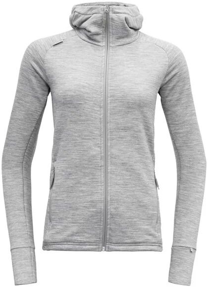 Devold Nibba Jacket ulljakke med hette dame Grey Melange GO 264 470A 770A S 2019