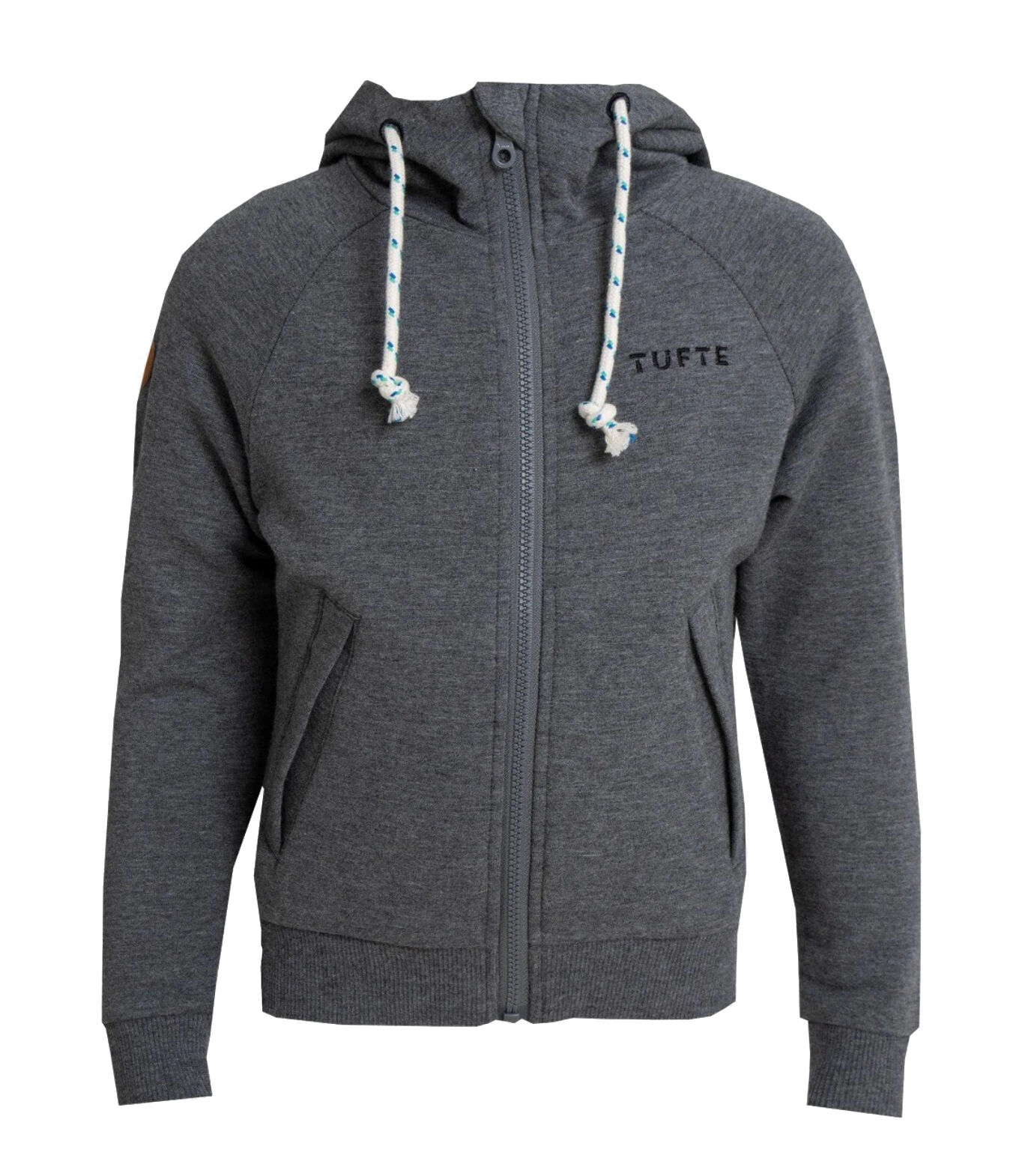 Tufte Lunde Zip Hoodie, hettejakke barn Dark Grey Melange 158-164 2020