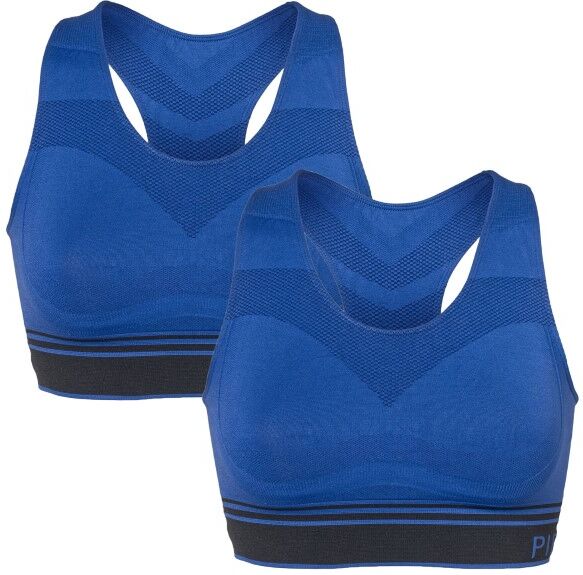 Pierre Robert 2-pakning Medium Support Sports Bra SB - Blue * Kampanje *