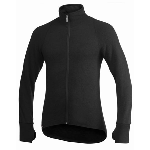 Woolpower Full zip jacket 400 Genser svart S