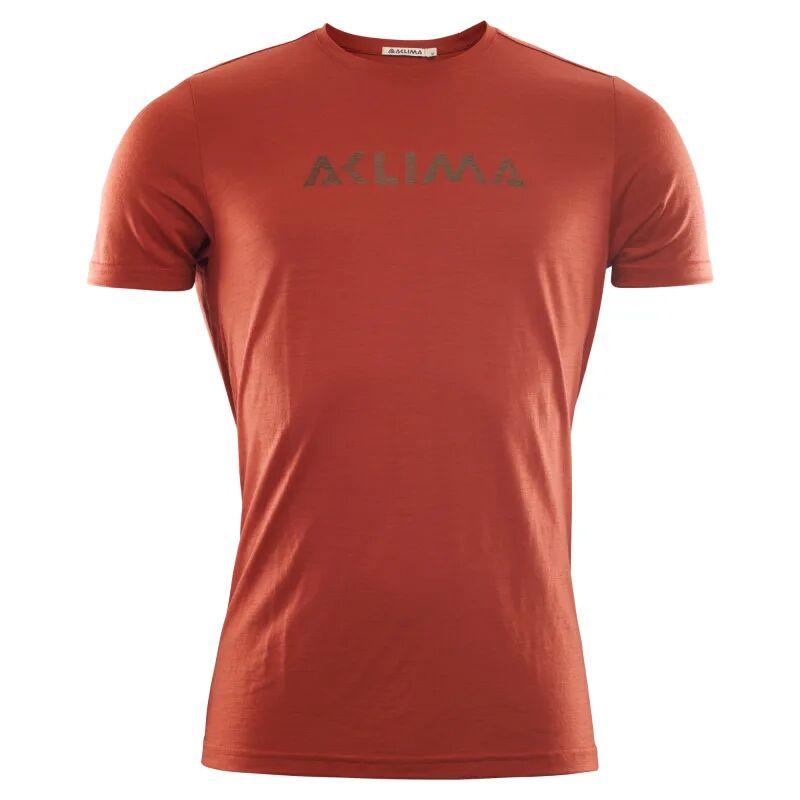 Aclima LightWool T-shirt Logo Man Rød