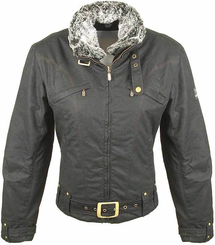 Bores KEA Ladies Wax Jacket Dame voks jakke XS Svart