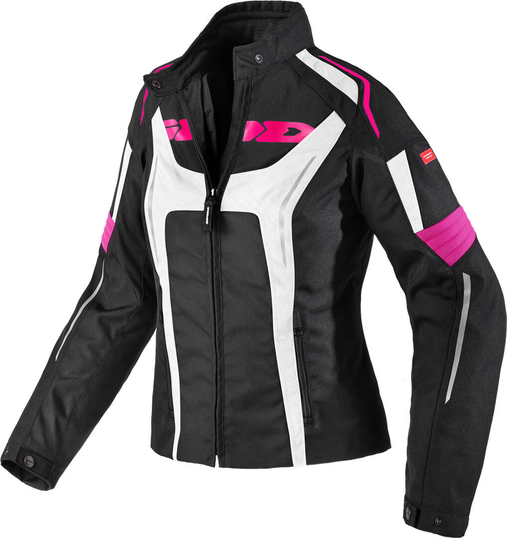 Spidi Tronik Tex Women´s jakke XL Svart Hvit Rosa