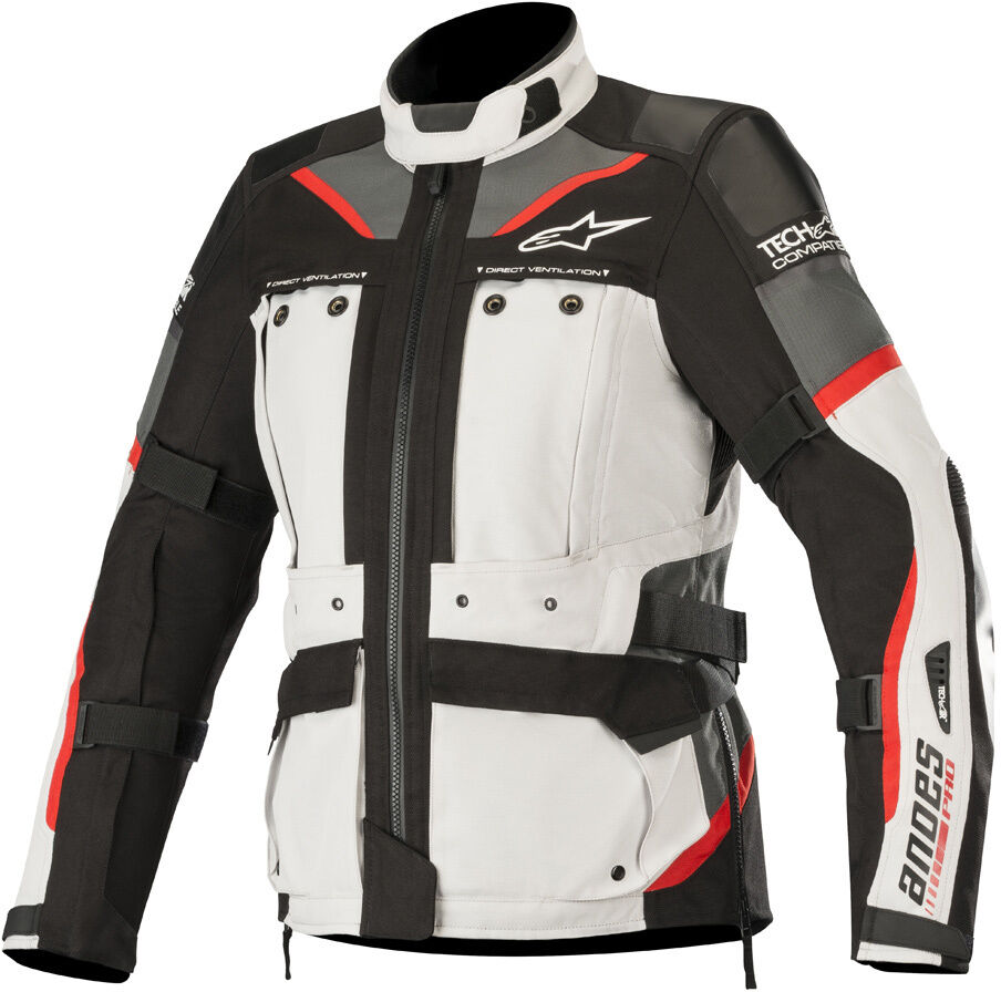 Alpinestars Stella Andes Pro Drystar Tech-Air Ladies motorsykkel tekstil jakke M Svart Grå Hvit