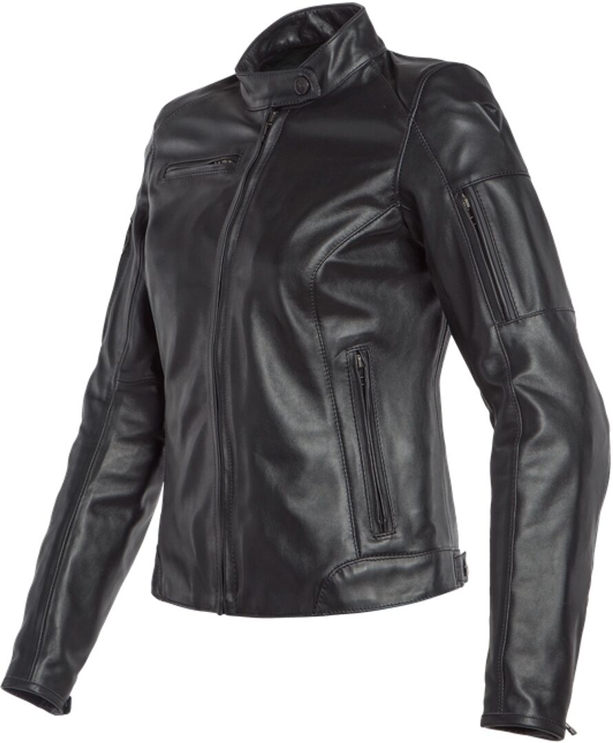 Dainese Nikita 2 Ladies motorsykkel skinnjakke 52 Svart