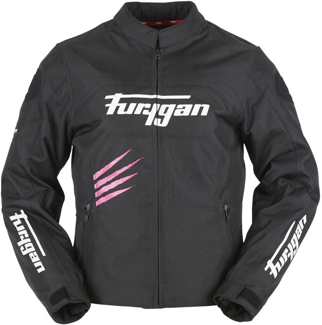 Furygan Rock Ladies motorsykkel tekstil jakke S Svart Rosa