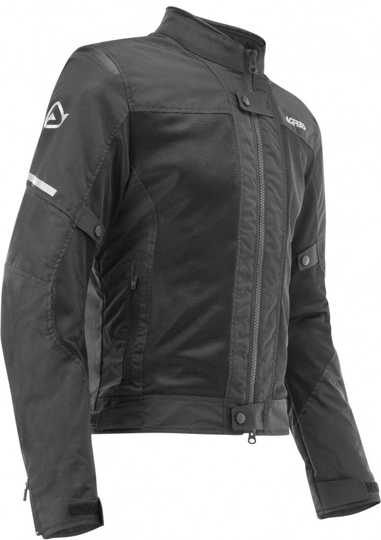 Acerbis Ramsey Vented Ladies Motorcycle Textile Jacket Damer Motorsykkel Tekstil Jakke 2XL Svart