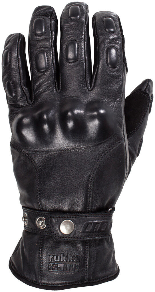 Rukka Minot Leather Motorcycle Gloves Motorsykkelhansker i skinn XL Svart