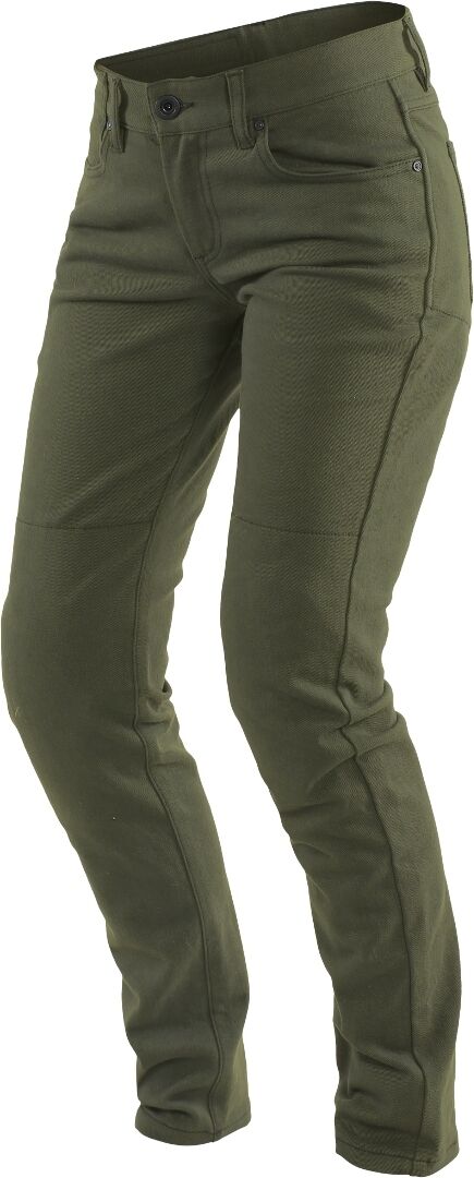 Dainese Classic Slim Ladies Motorsykkel tekstil bukser 33 Grønn