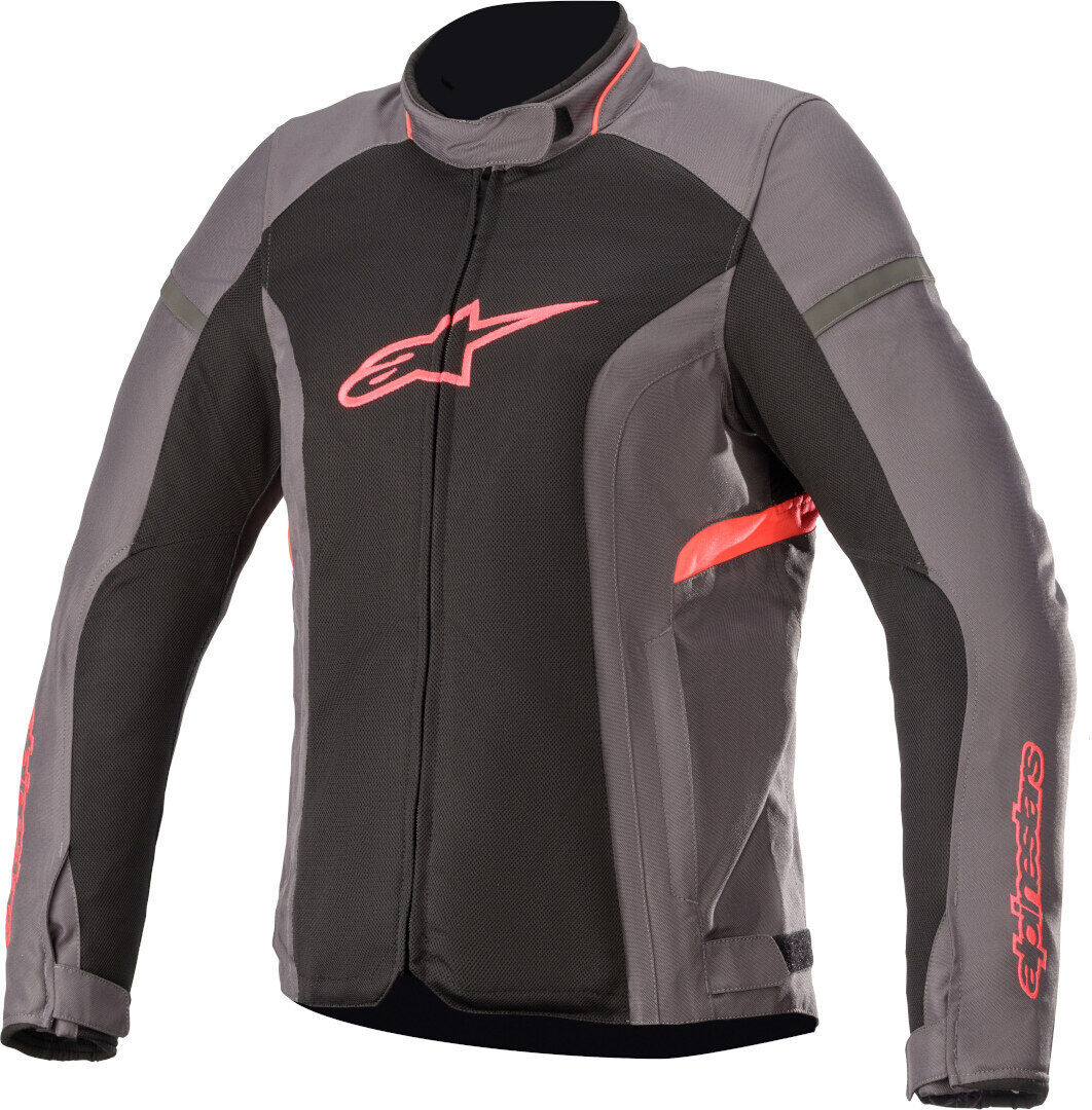 Alpinestars Stella T-Kira V2 Air Ladies Motorsykkel tekstil jakke S Svart Grå Rosa