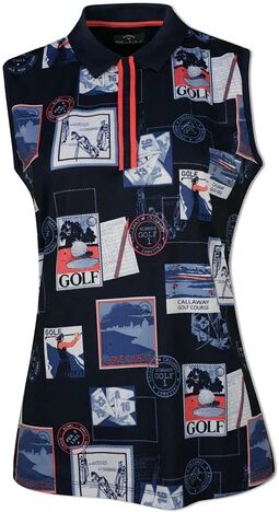 Callaway Postcard Polo Sleeveless - Dame Polo