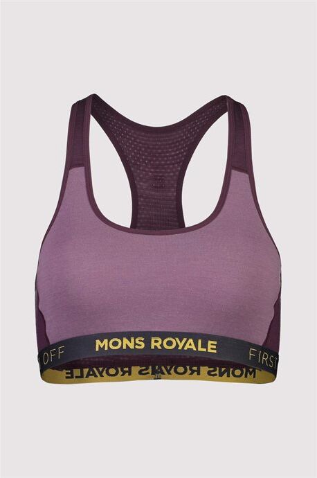 Mons Royale Sierra Sports Bra Wine Mauve  XL