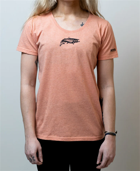 Northern Playground Superhero Eco Tee Women Orange Salmon  S