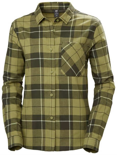 Helly Hansen Lokka Organic Flannel Shirt, W's SAGE PLAID S