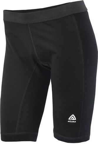 Aclima WarmWool Long Shorts m/Windstop, W's Jet Black  XL