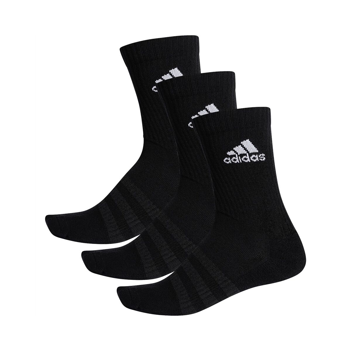 Adidas Cushioned Crew Socks 3-pack Black 46-48