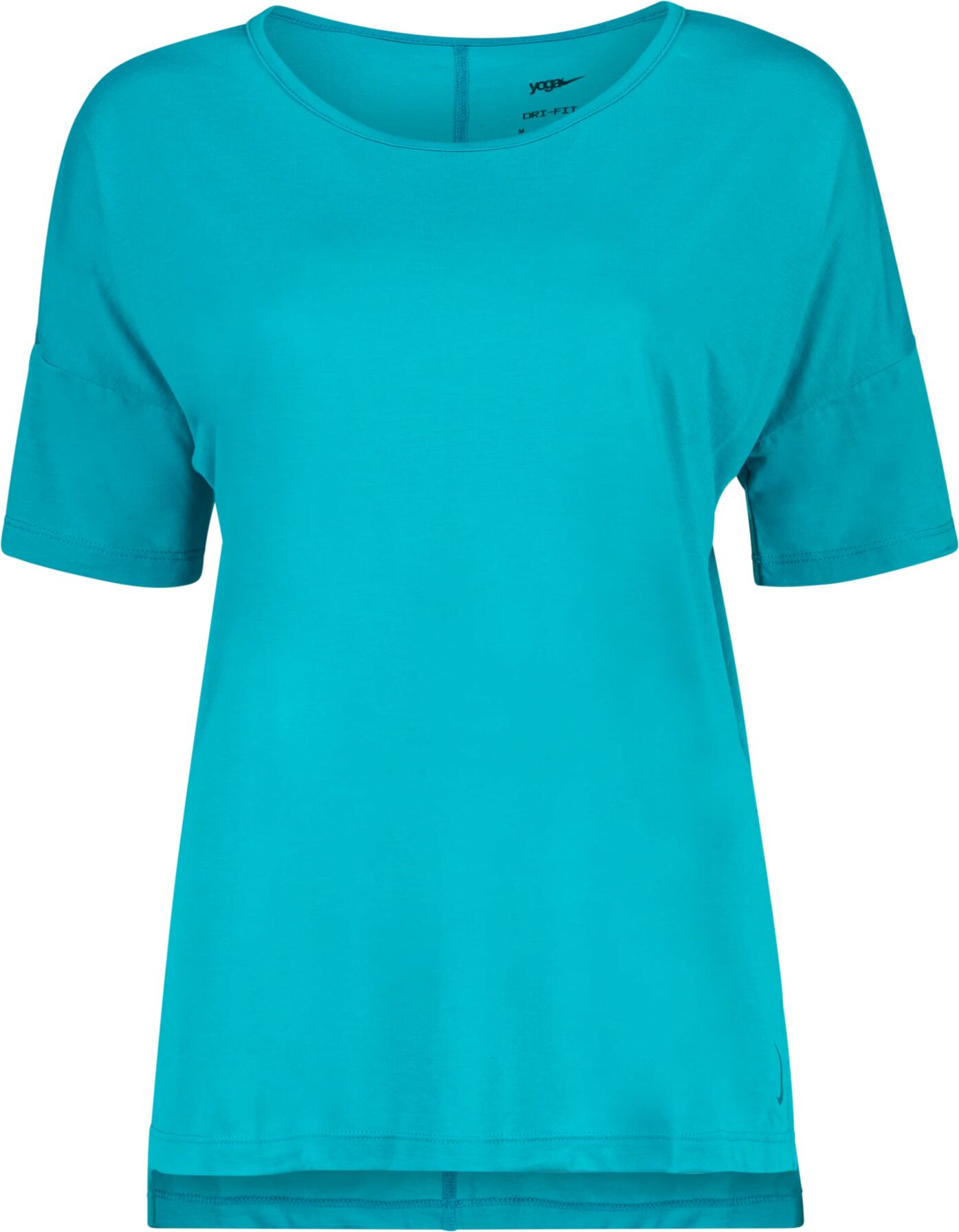 Nike W NY DF LAYER SS TOP, t-skjorte dame S Aquamarine/bright Sp