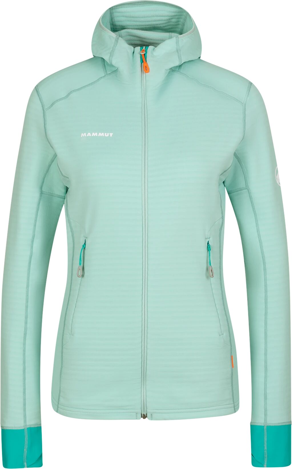 Mammut Acongagua Light ML Hooded Jacket, mellomlagsjakke dame M Dark Frosty-dark Cer