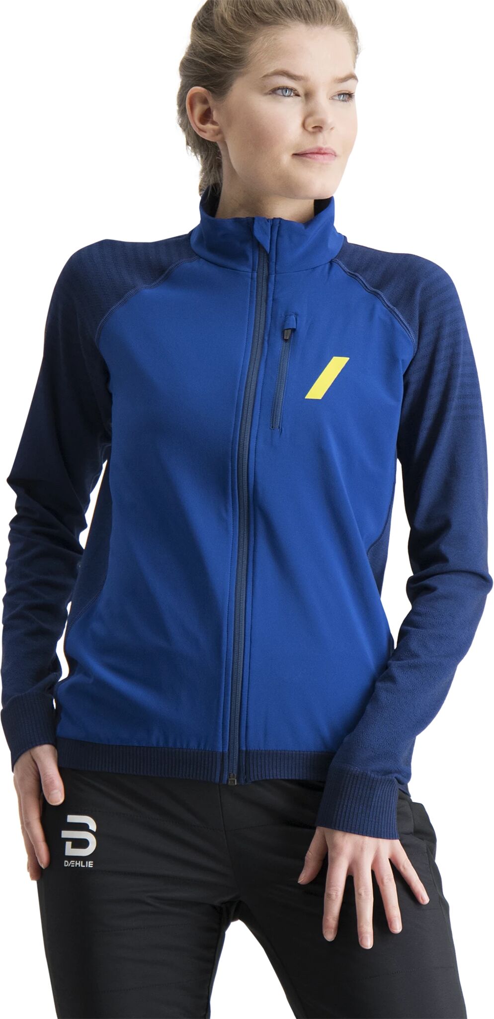 Dæhlie Jacket Seamless Push, løpejakke dame M/L Estate Blue