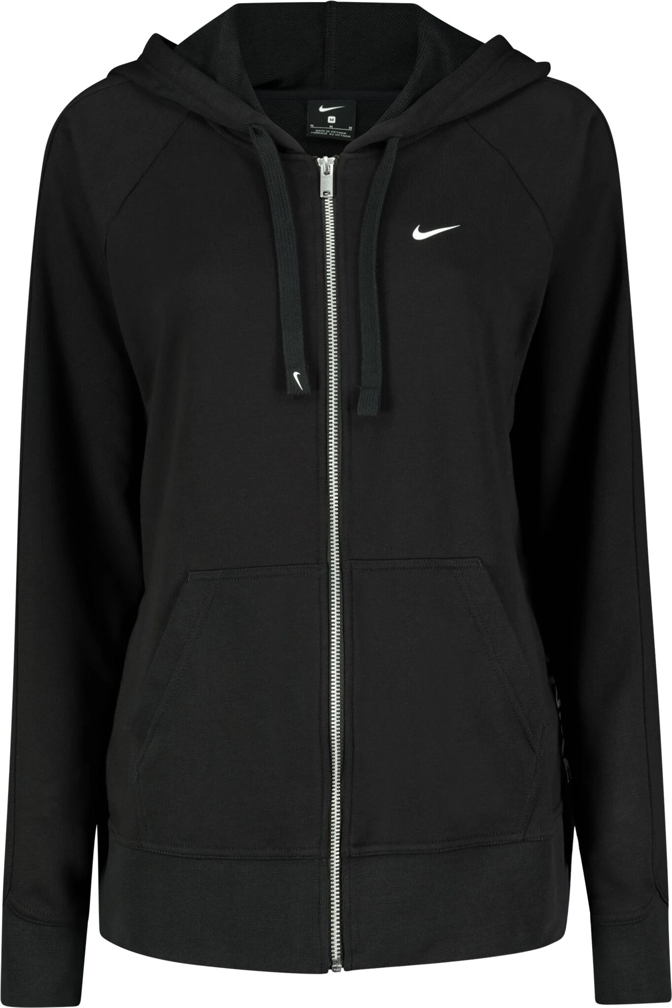 Nike Dry Get Fit FLC Essential, treningsjakke dame S BLACK/WHITE