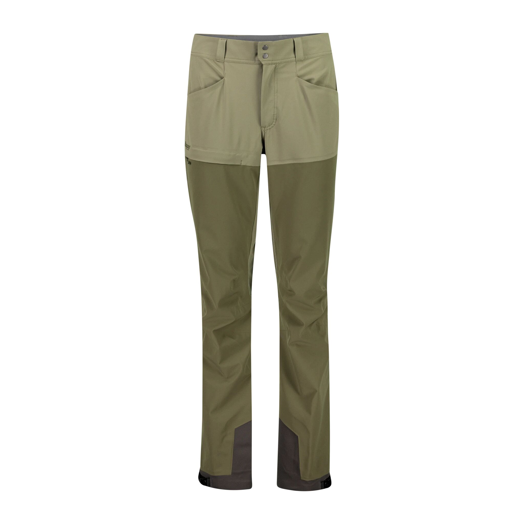 Bergans Bekkely Hybrid W Pnt, turbukse XS Dark Green Mud / Gre