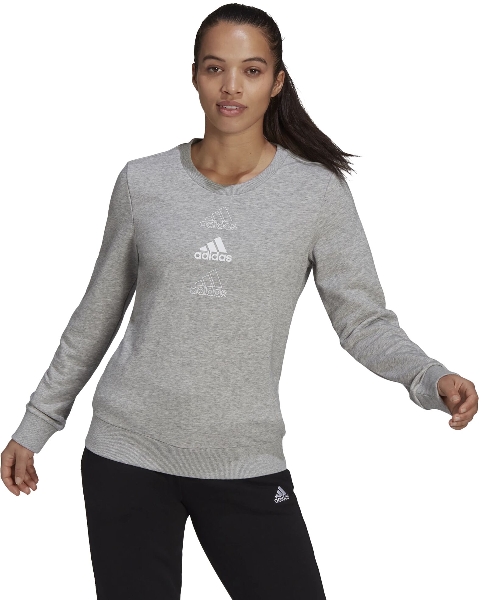 adidas Essential Sweatshirt, genser dame M Mgreyh