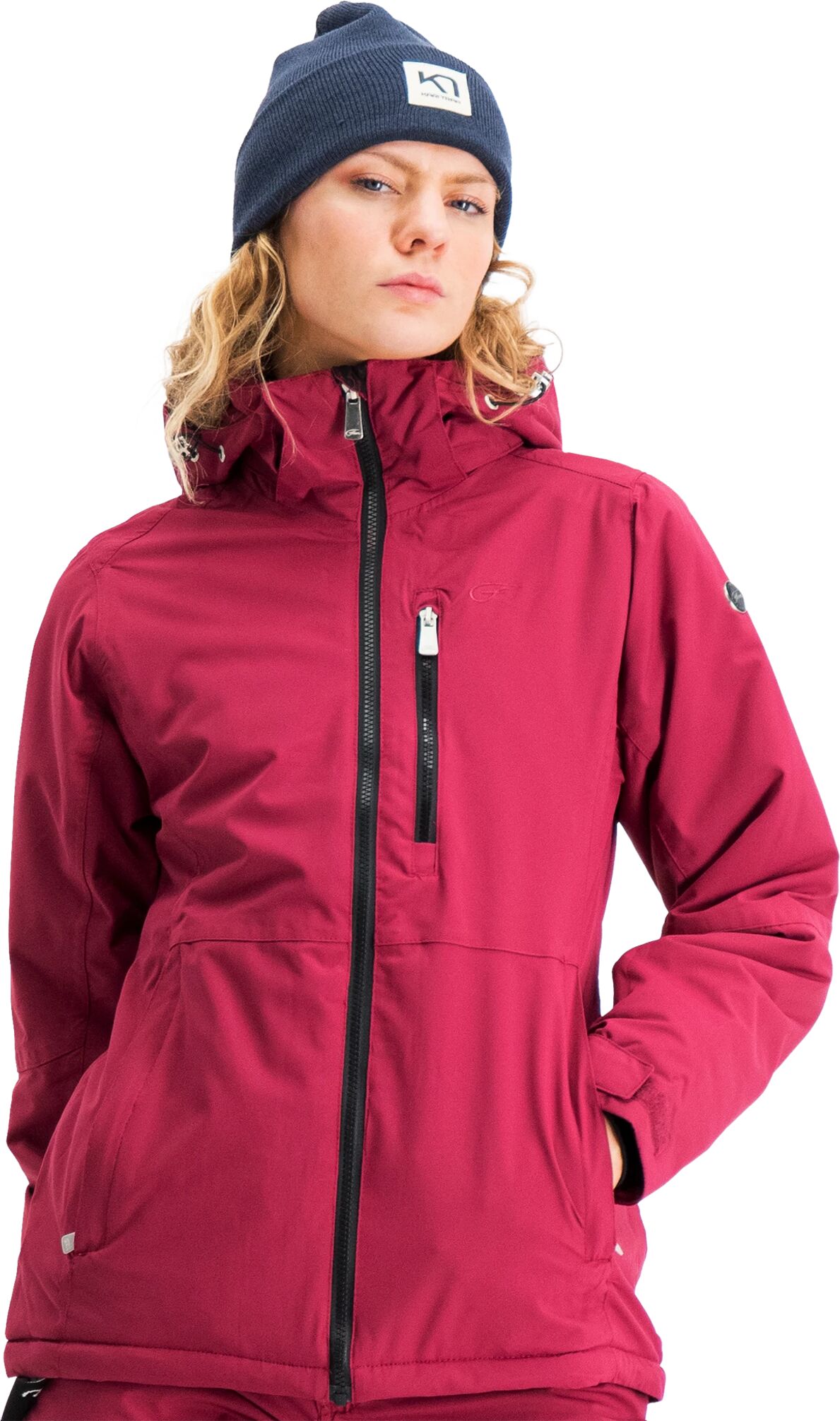 Five Seasons Fina Jacket, skijakke dame 44 CHERRY