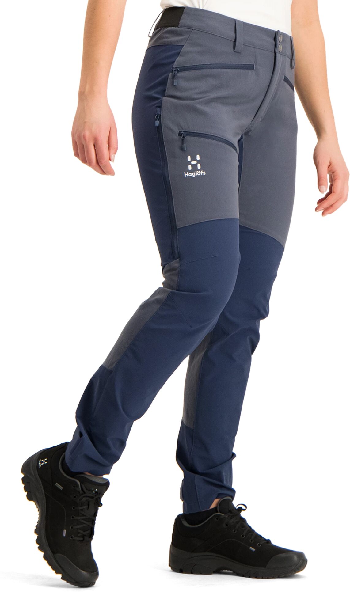 Haglöfs Zircon Pant, softshellbukse dame  44 Dense Blue/Tarn Blue