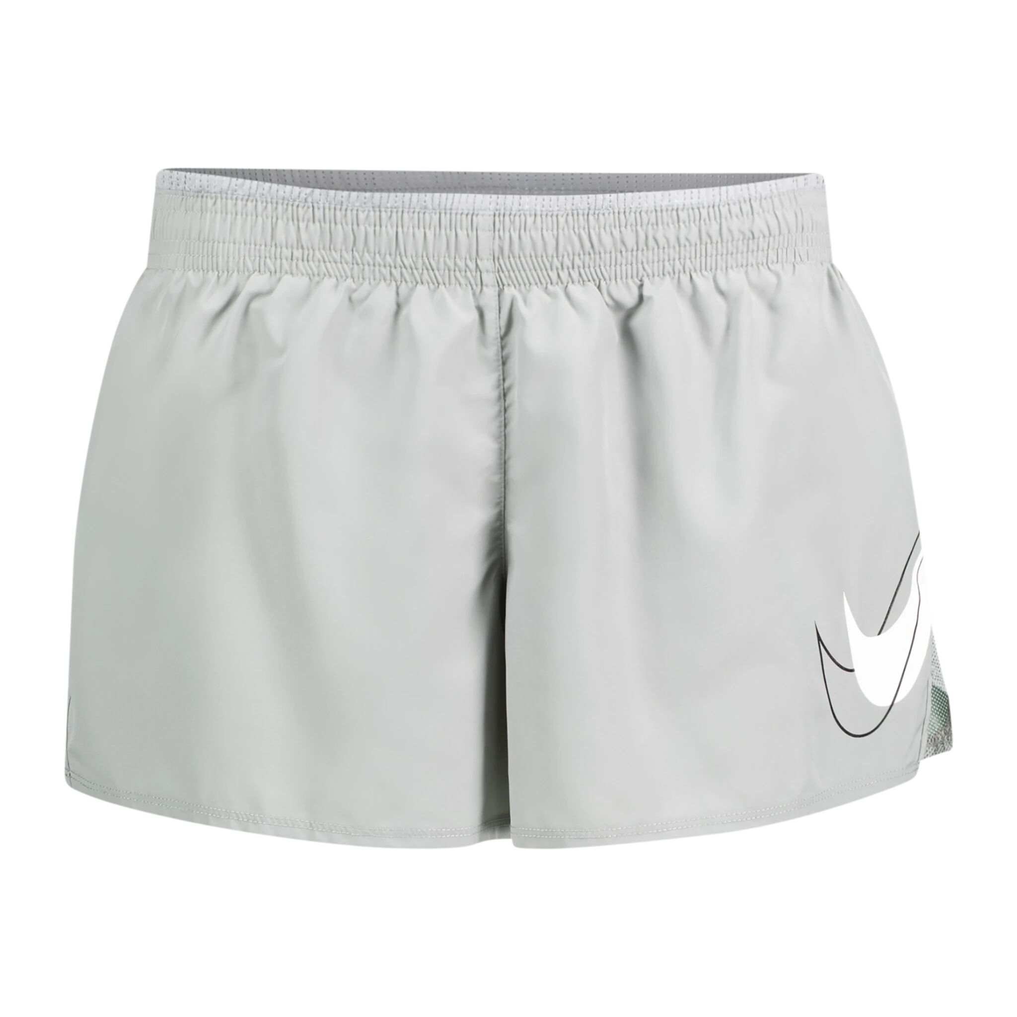 Nike W NK DF SWSH RUN SHORT, løpeshorts dame XS Particle Grey/reflec