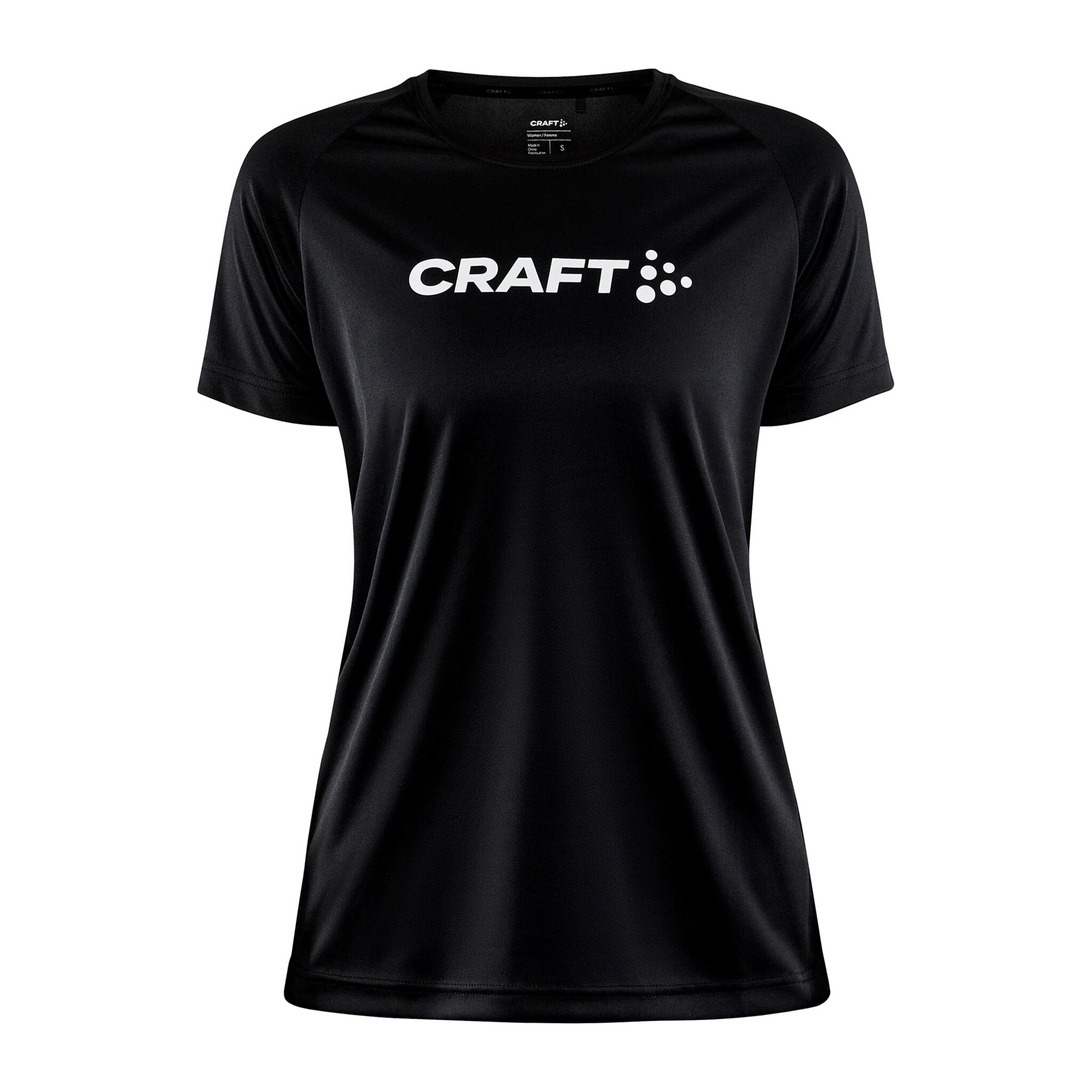 Craft Core Unify Logo Tee W, treningstrøye dame XS BLACK