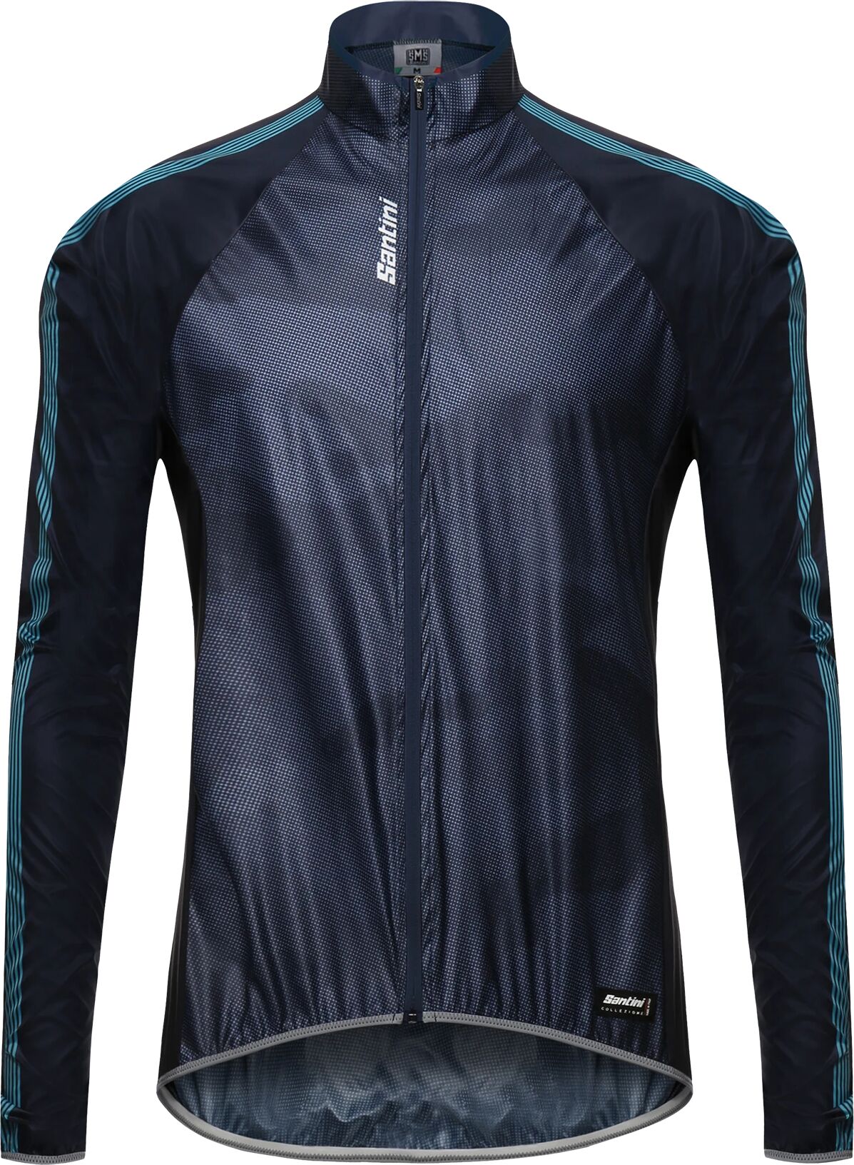 Santini Fine Windbreaker Jacket 21, sykkeljakke, unisex L blue