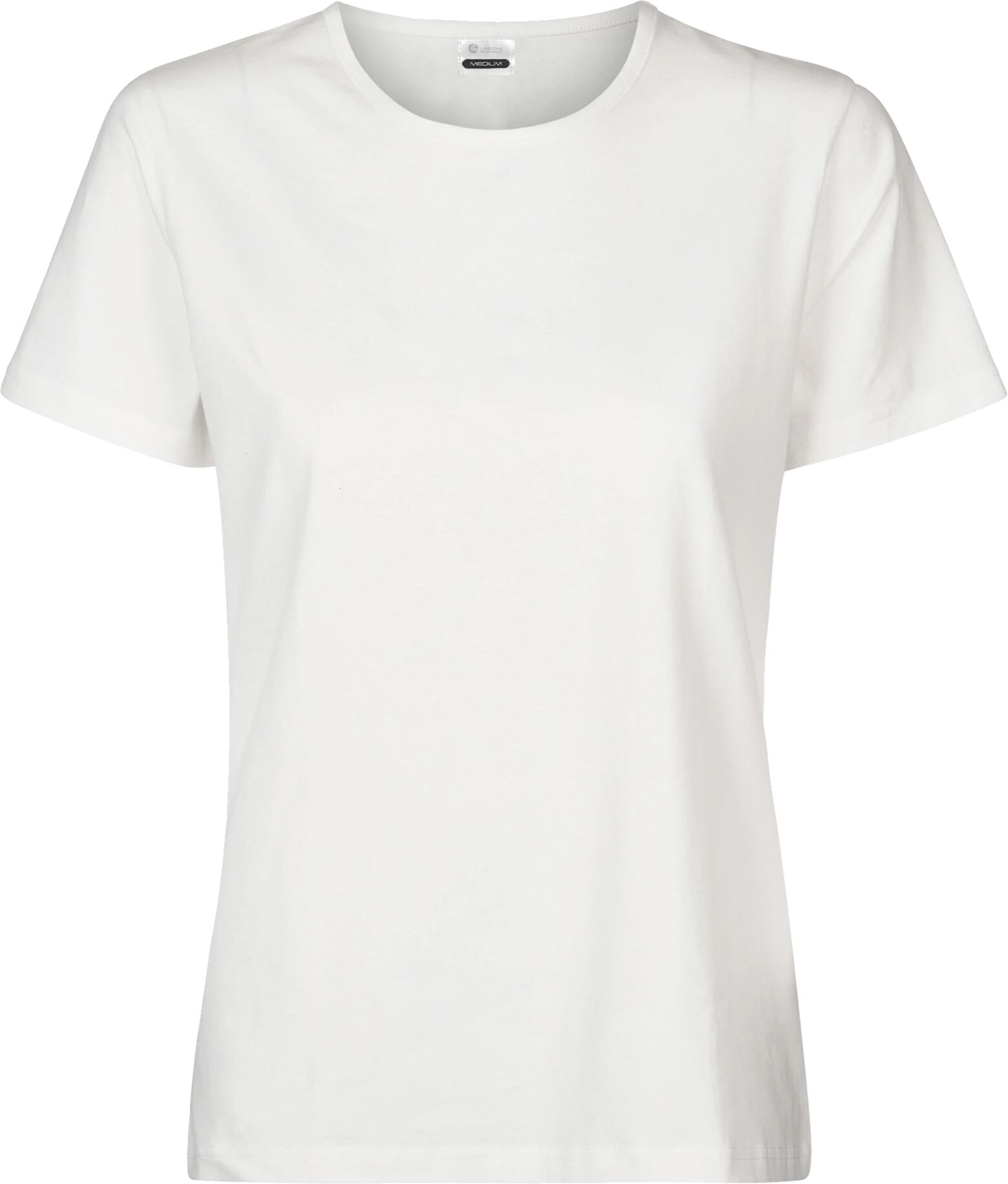 Line One Basic Tee Round Neck, t-skjorte dame S Snow White