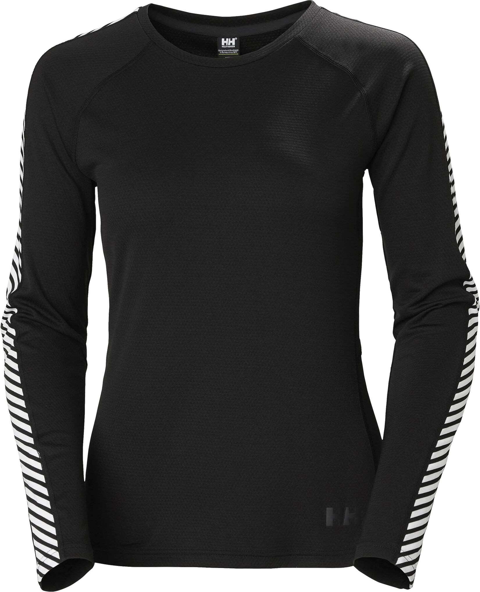 Helly Hansen Lifa Active Stripe Crew, superundertøy dame M 990 Black