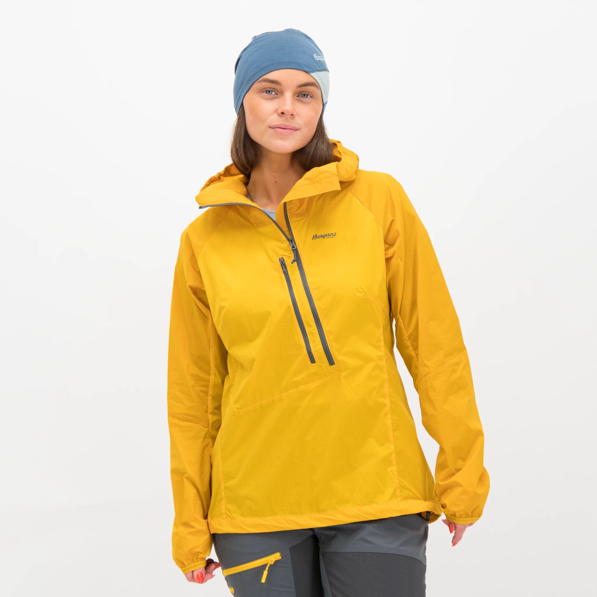 Bergans Cecilie Light Wind Anorak, dame S Light Golden Yellow/