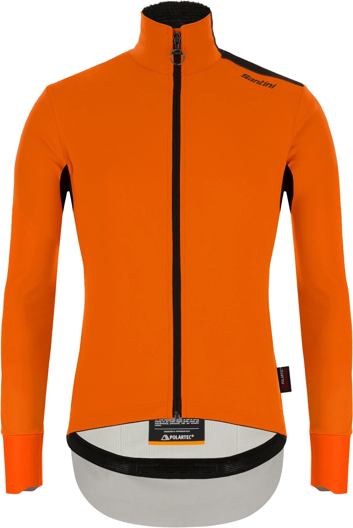 Santini Vega Extreme Polartec winter jacket 21/22, sykkeljakke vinter, unisex M Fluo Orange