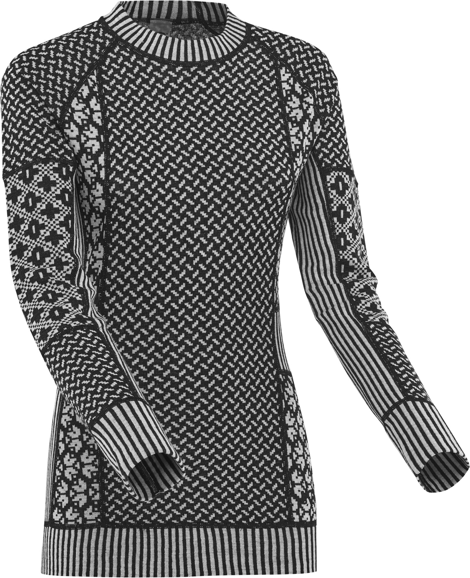 Kari Traa Smekker Long Sleeve, ulltrøye dame S BLACK