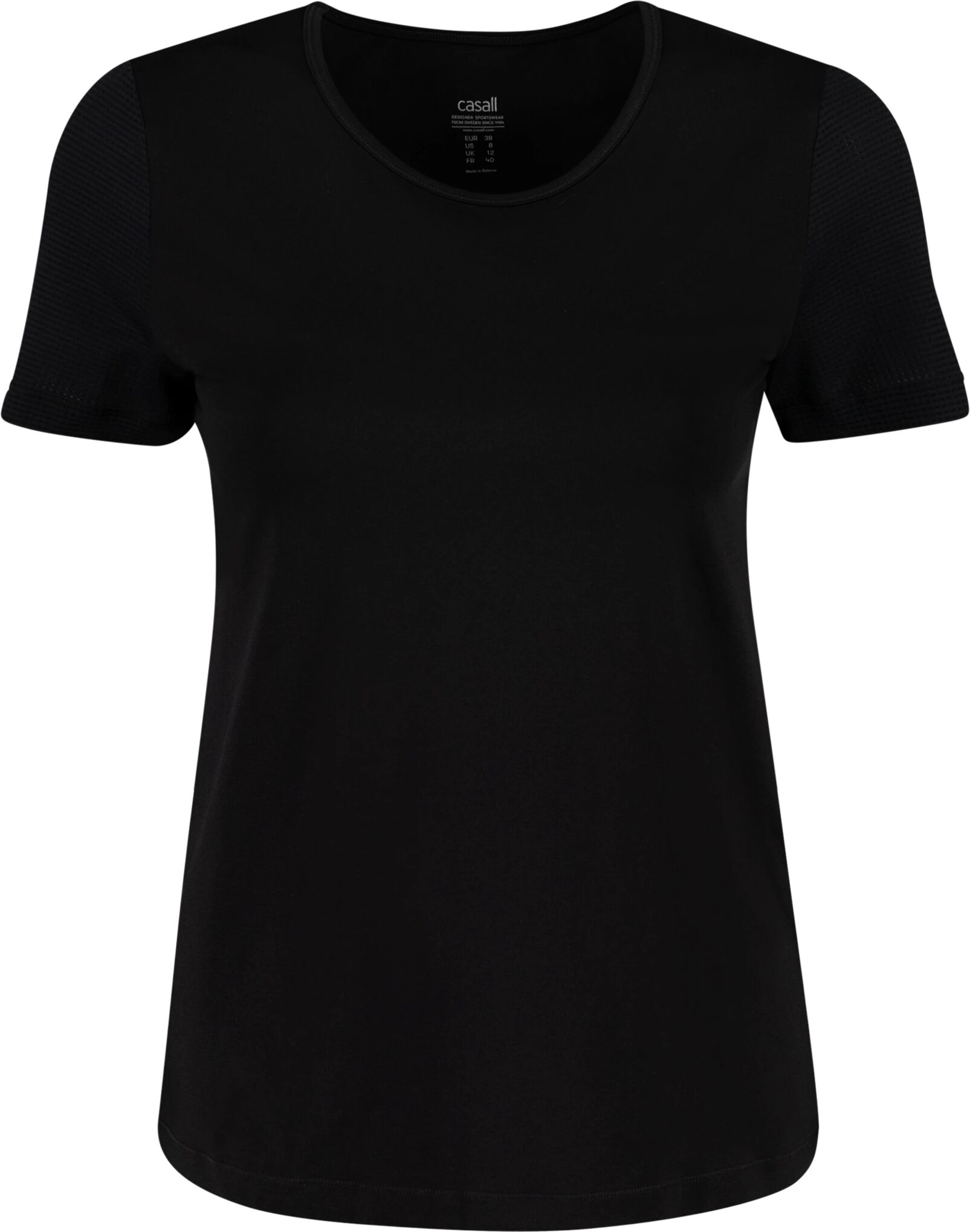 Casall Iconic Tee, t-skjorte dame 38 BLACK