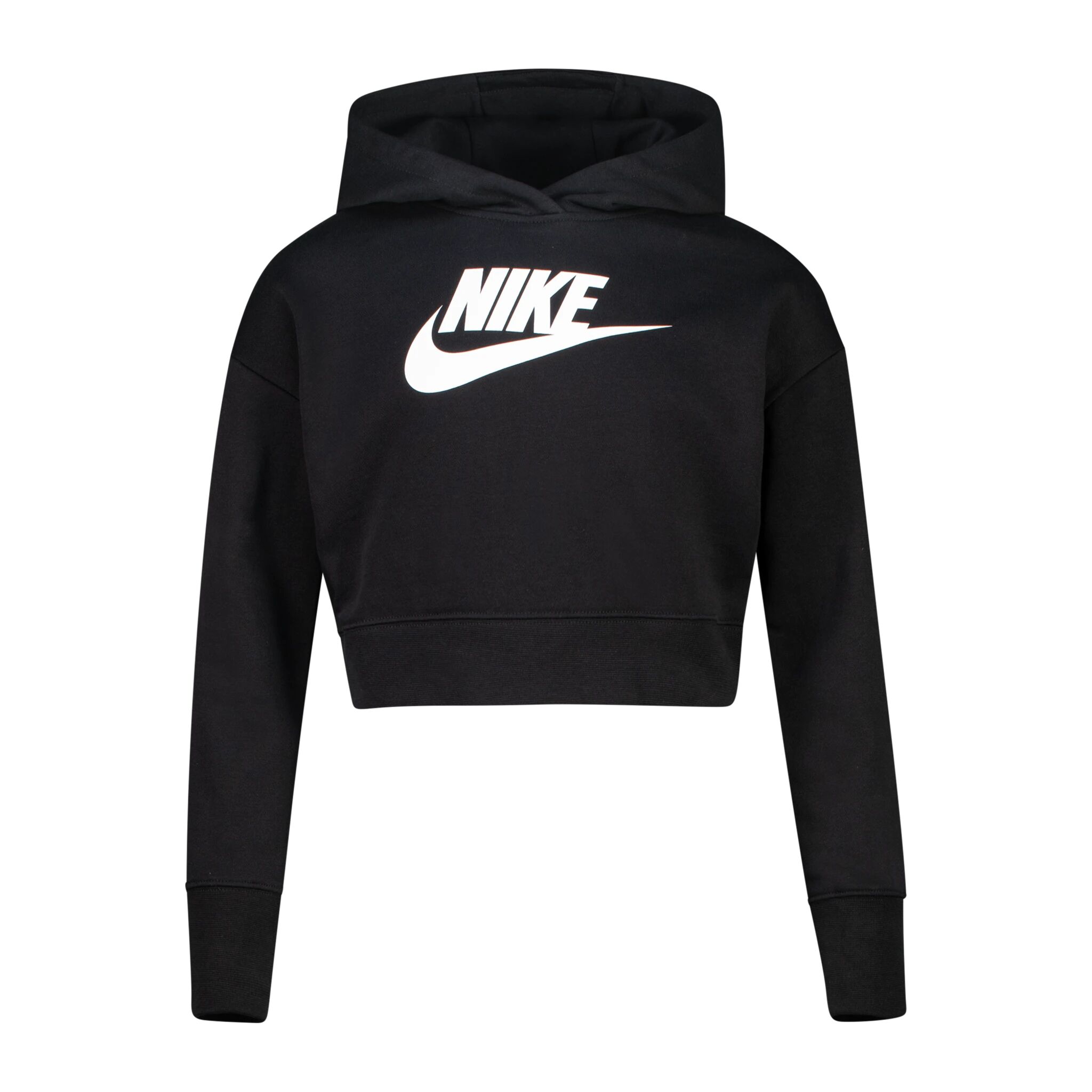 Nike Club Hoodie, hettegenser junior XL BLACK/WHITE