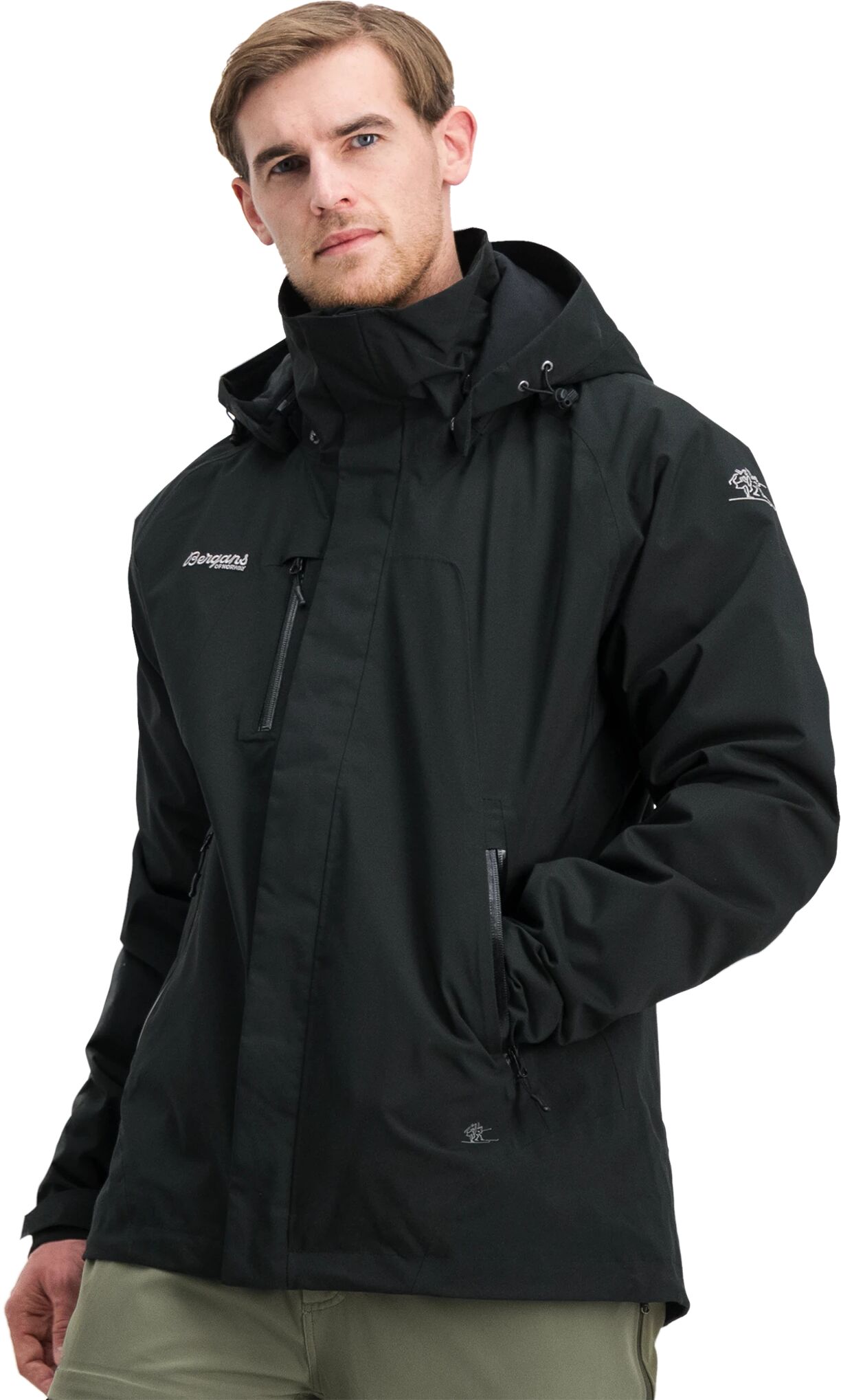 Bergans Flya Insulated Jacket, vinterjakke herre S BLACK