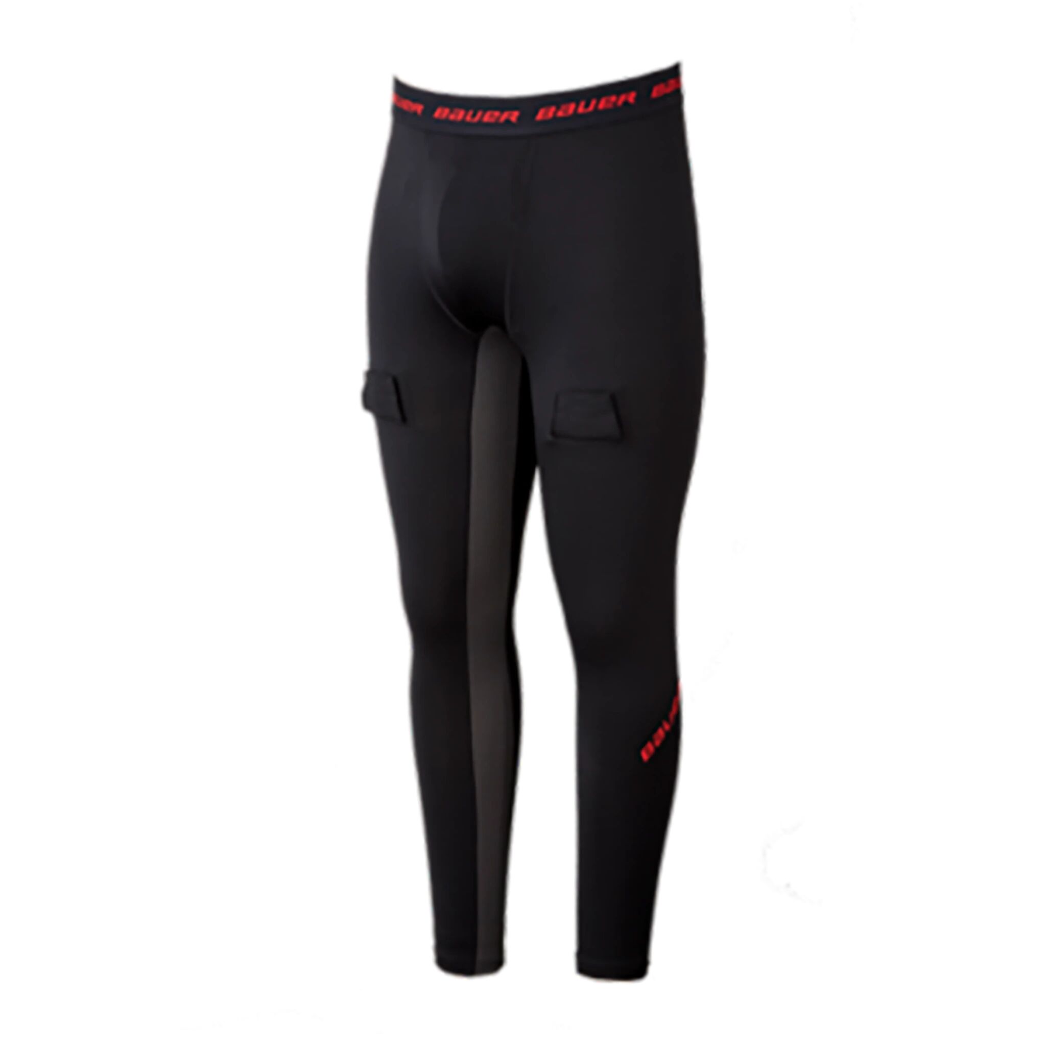 bauer S19 BAUER ESSENTL COMP JOCK PANT YTH-BLK 21/22, kompresjonsbukse junior S/130cl Svart