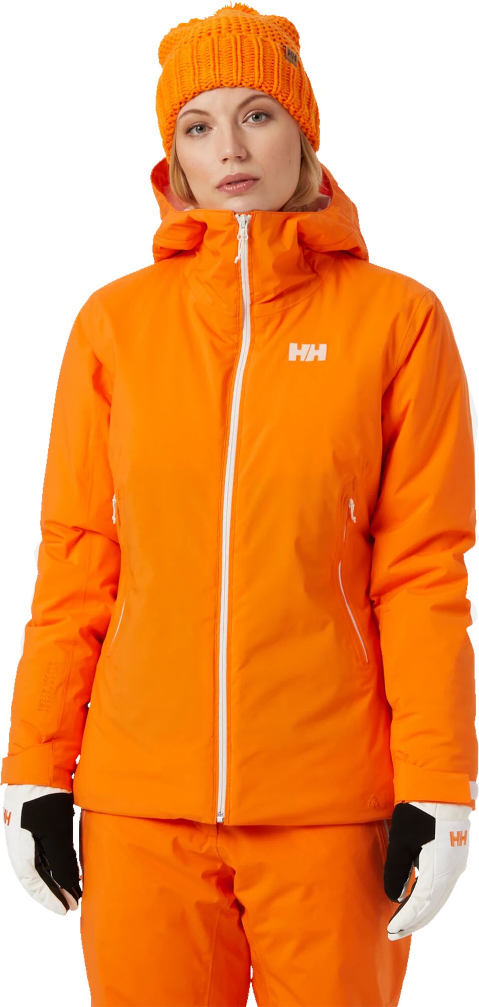 Helly Hansen Snowstar Mono Material Jacket 21/22, skijakke dame M Poppy Orange