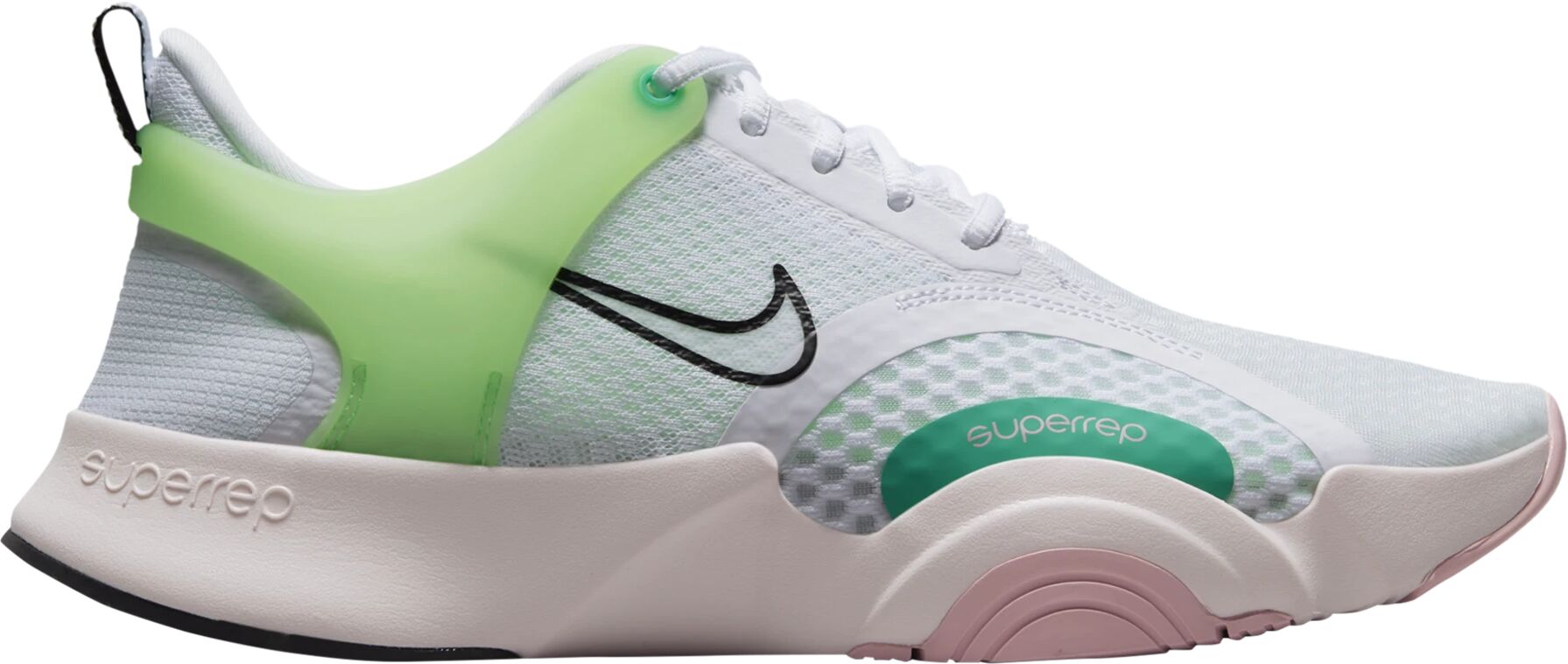 Nike W NIKE SUPERREP GO 2, treningssko dame 40 White/black-green St