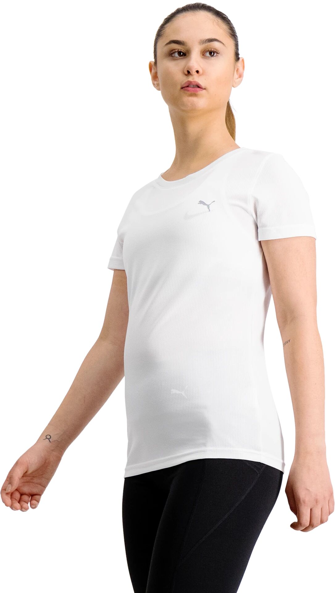 Puma Performance Tee, t-skjorte dame M Puma White