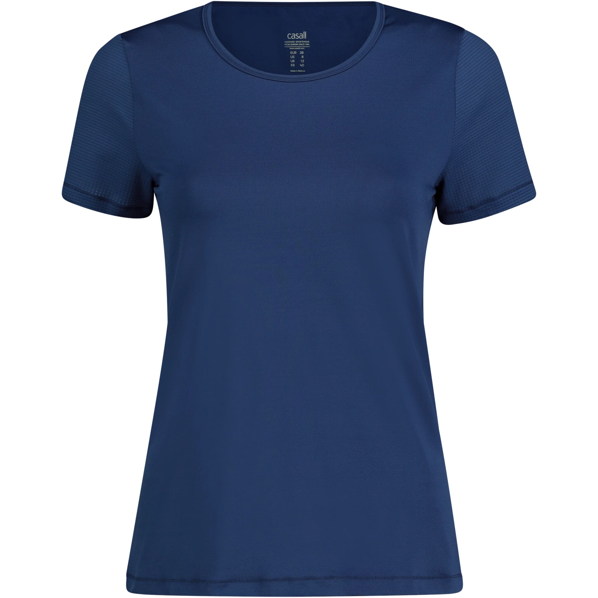 Casall Iconic Tee, t-skjorte dame 36 Steady Blue