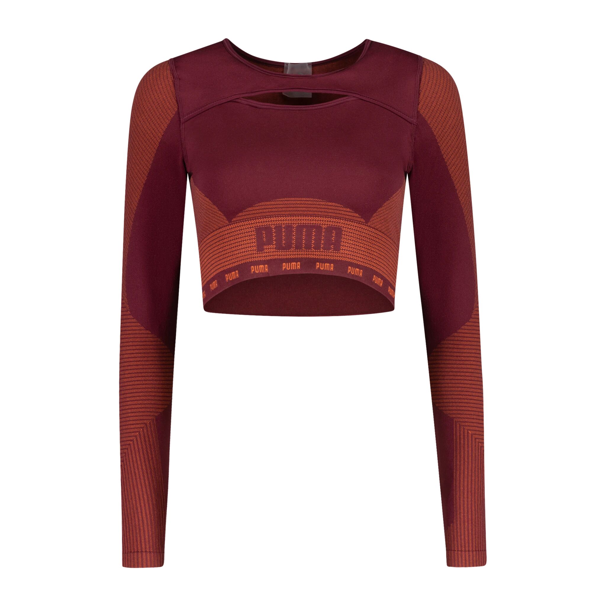 Puma Train FormKnit Seamless Long Sleeve, treningsgenser dame XS Grape Wine